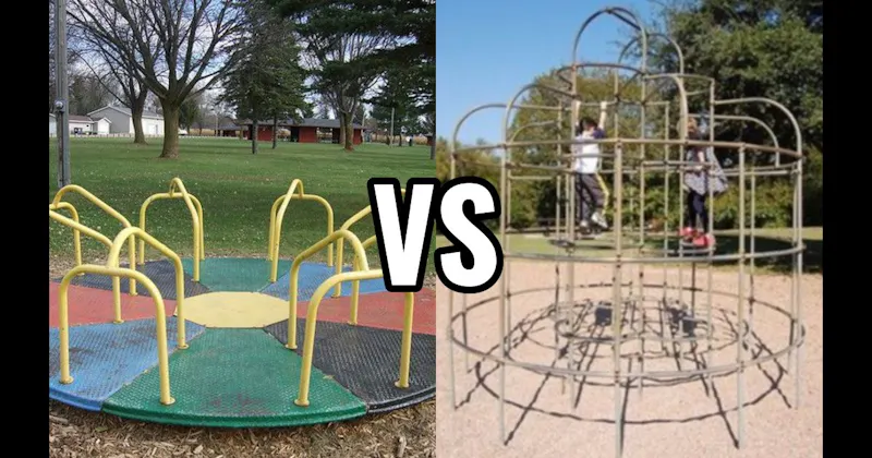 Jungle Gym vs. Merry-Go-Round