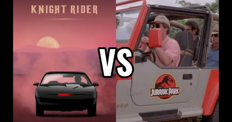 Jurassic Park Jeep vs. K.I.T.T. (Knight Rider)