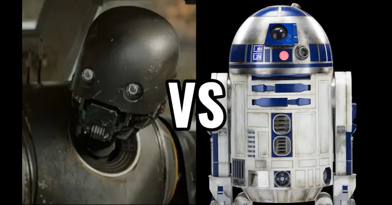 K-2SO vs. R2-D2 (Star Wars)