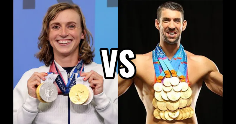 Katie Ledecky vs. Michael Phelps