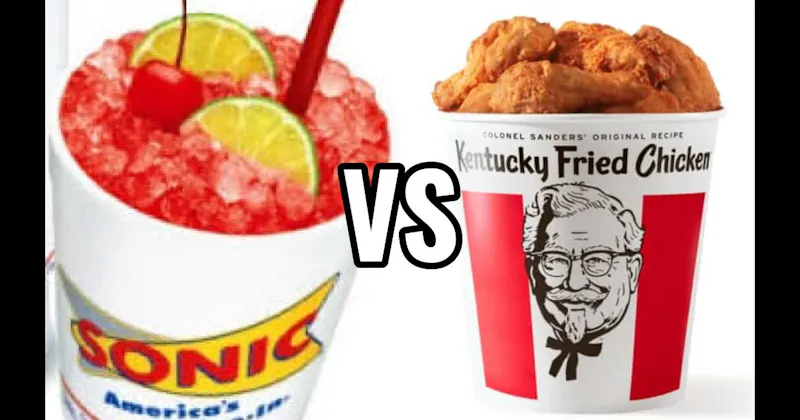 KFC Original Recipe Chicken vs. Sonic Cherry Limeade