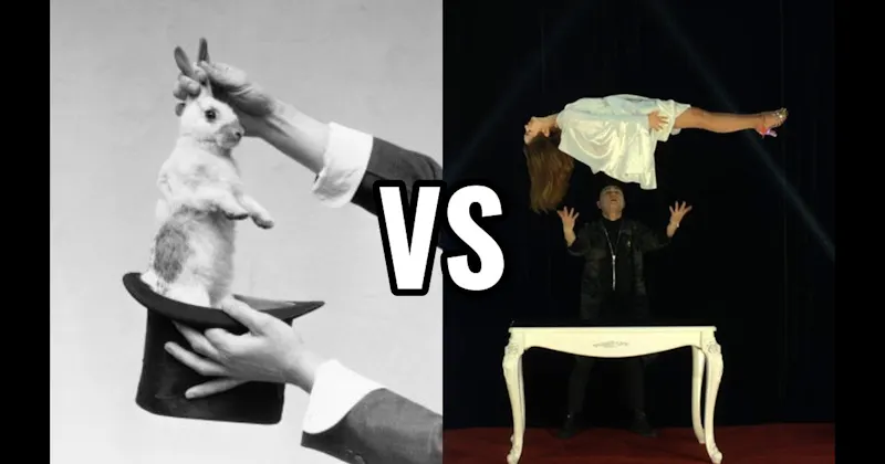 Levitation vs. Rabbit in a Hat