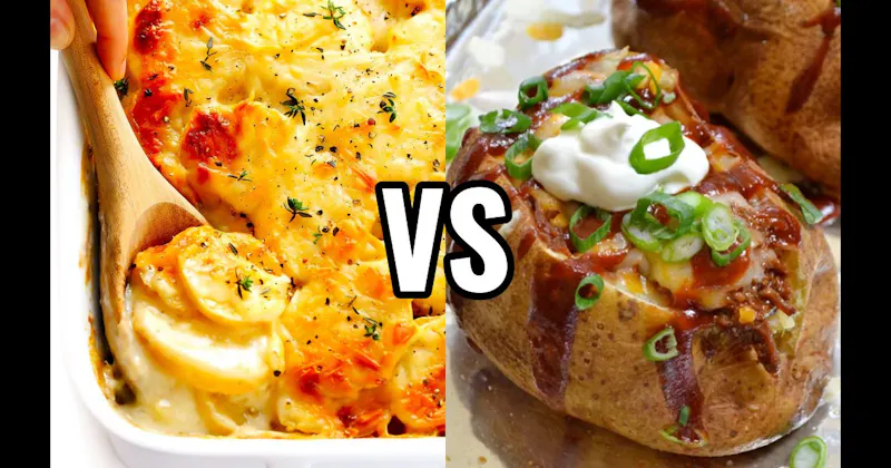 Loaded Baked Potato vs. Scalloped Potatoes