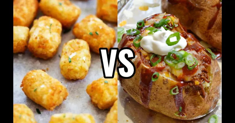 Loaded Baked Potato vs. Tater Tots 