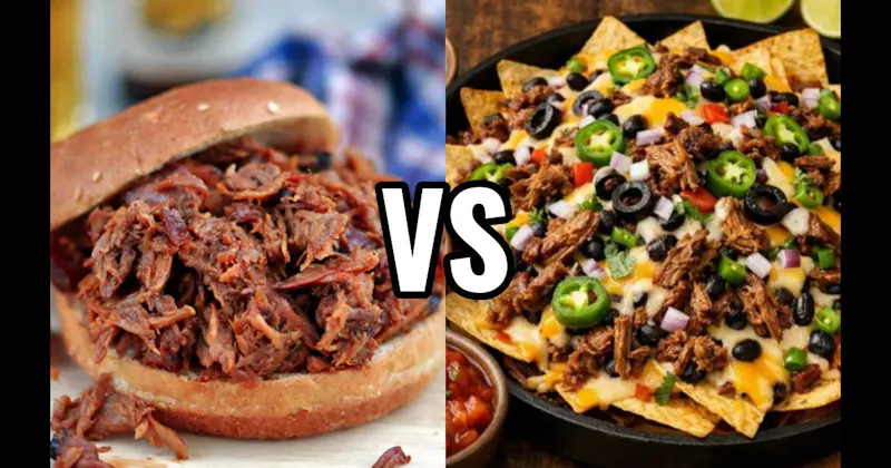 Loaded Nachos vs. Pulled Pork Sandwiches
