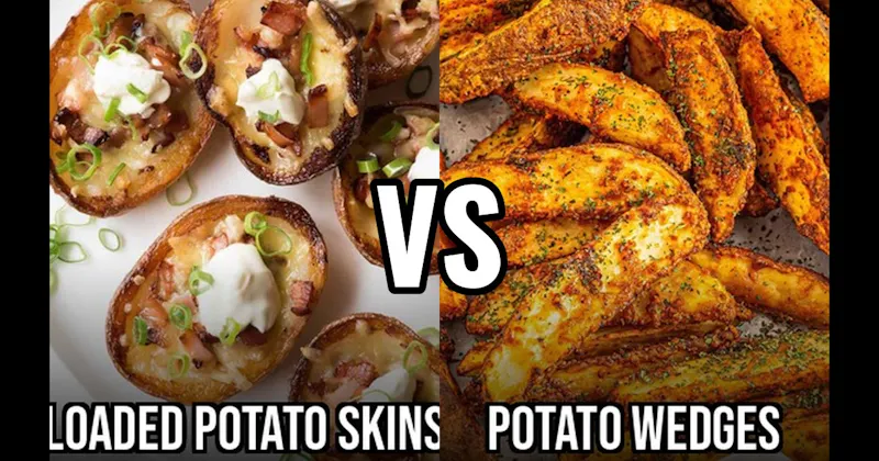 Loaded Potato Skins vs. Potato Wedges