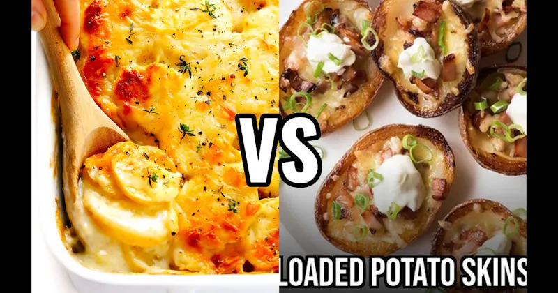 Loaded Potato Skins vs. Scalloped Potatoes
