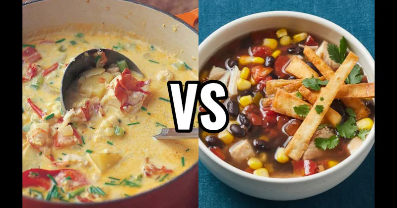 Lobster Bisque vs. Tortilla Soup