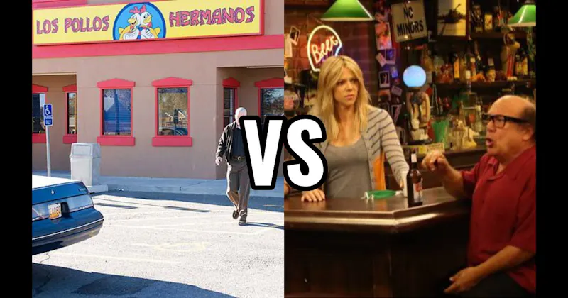 Los Pollos Hermanos (Breaking Bad) vs. Paddy’s Pub (It’s Always Sunny in Philadelphia)