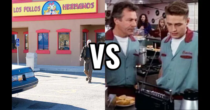 Los Pollos Hermanos (Breaking Bad) vs. The Peach Pit (Beverly Hills 90210)