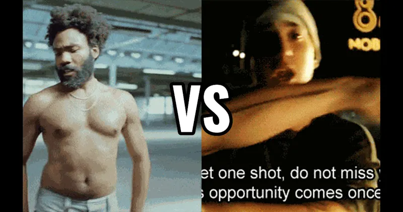 Lose Yourself (Eminem) vs. This Is America (Childish Gambino)