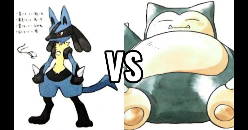 Lucario vs. Snorlax