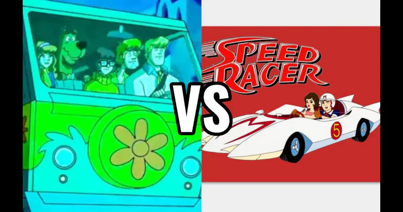 Mach 5 (Speed Racer) vs. Mystery Machine (Scooby-Doo)