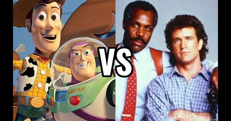 Martin Riggs & Roger Murtaugh (Lethal Weapon) vs. Woody & Buzz Lightyear (Toy Story)