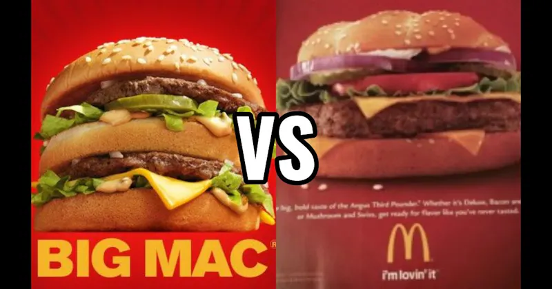 McDonald’s Big Mac vs. McDonald’s Quarter Pounder