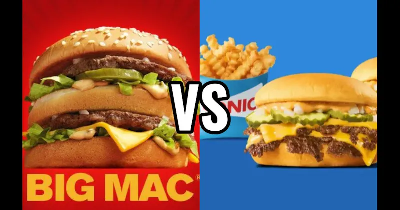 McDonald’s Big Mac vs. Sonic Drive-In SONIC Cheeseburger