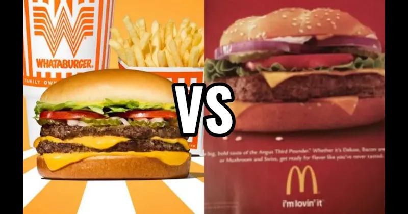 McDonald’s Quarter Pounder vs. Whataburger Whataburger