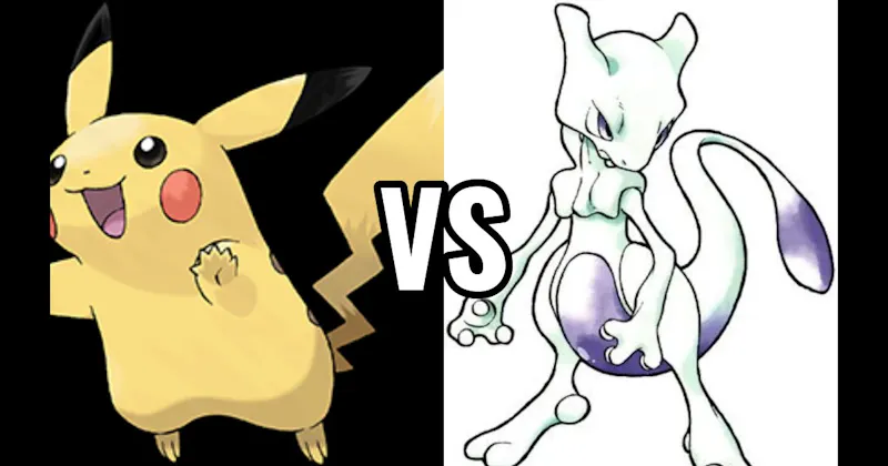 Mewtwo vs. Pikachu (Pokémon)