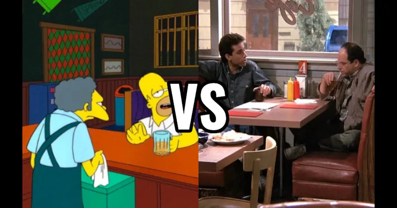 Moe’s Tavern (The Simpsons) vs. Monk’s Café (Seinfeld)