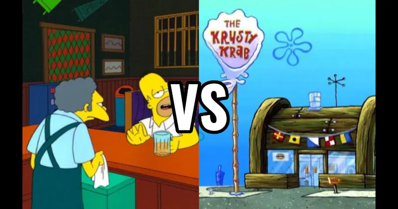 Moe’s Tavern (The Simpsons) vs. The Krusty Krab (SpongeBob SquarePants)