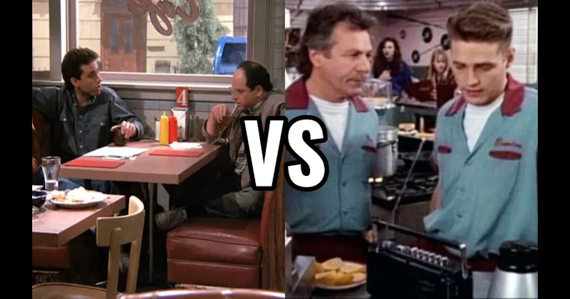 Monk’s Café (Seinfeld) vs. The Peach Pit (Beverly Hills 90210)
