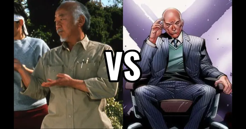 Mr. Miyagi (The Karate Kid) vs. Professor X (X-Men)