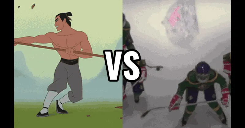 Mulan (Training) vs. The Mighty Ducks (Training)