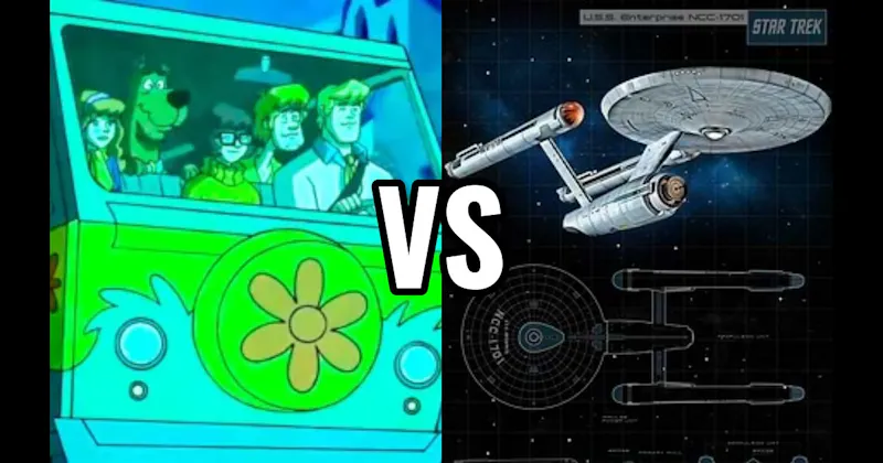 Mystery Machine (Scooby-Doo) vs. USS Enterprise (Star Trek)