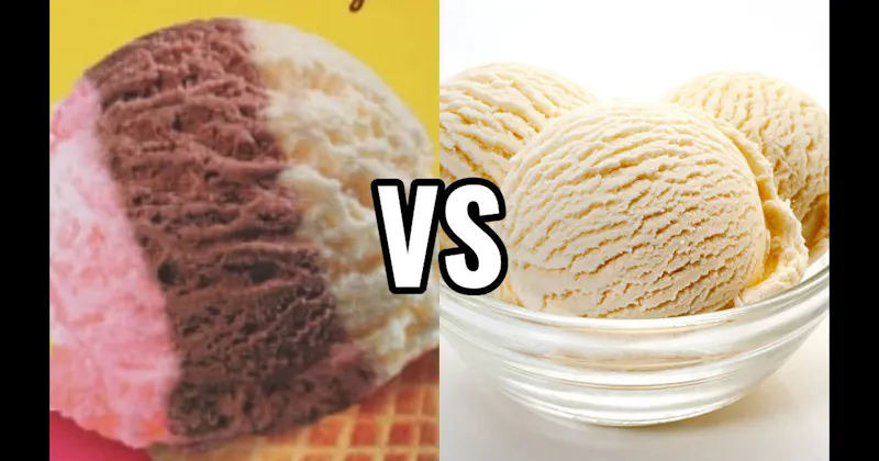 Neapolitan Ice Cream vs. Vanilla Ice Cream