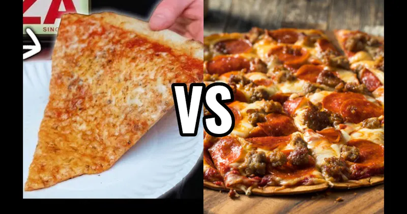New York Style Pizza vs. St. Louis-Style Pizza