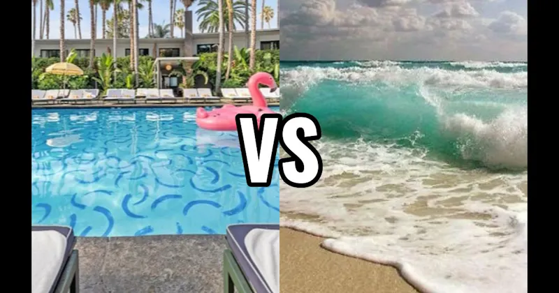 Ocean / Beach Waves vs. Swimming Pool