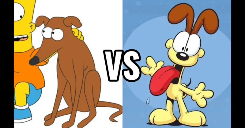 Odie (Garfield) vs. Santa's Little Helper (The Simpsons)
