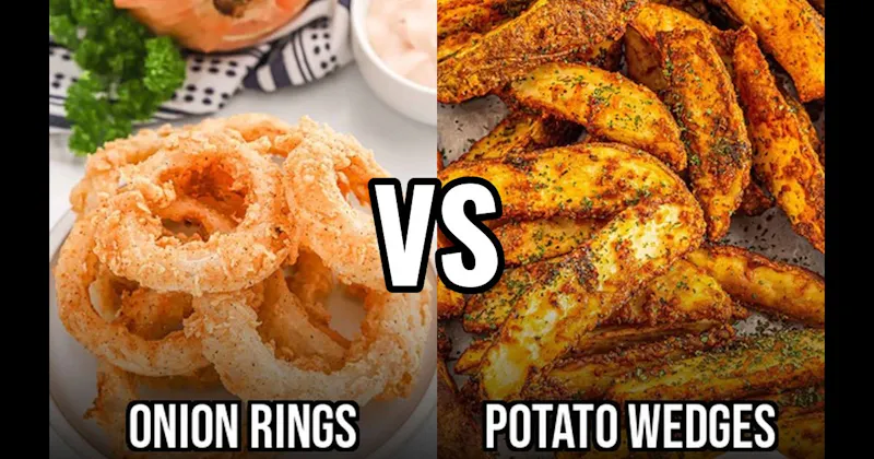 Onion Rings vs. Potato Wedges