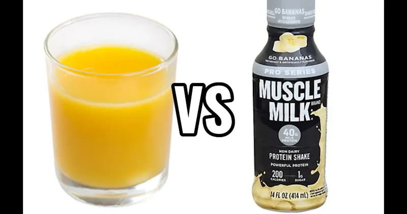 Orange Juice vs. Protein Shake