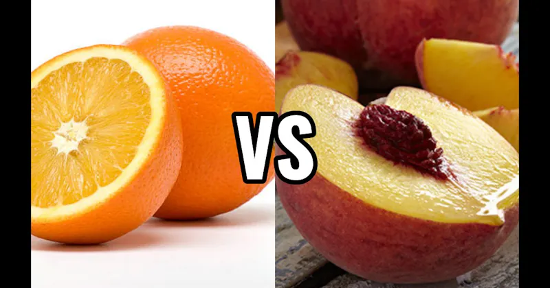 Orange vs. Peach