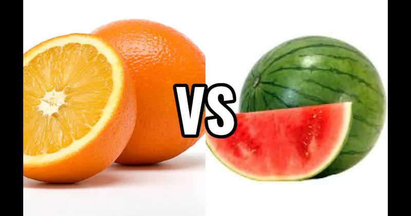Orange vs. Watermelon