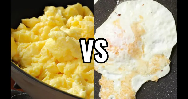 Over-Easy Eggs vs. Scrambled Eggs