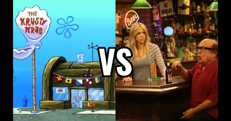 Paddy’s Pub (It’s Always Sunny in Philadelphia) vs. The Krusty Krab (SpongeBob SquarePants)
