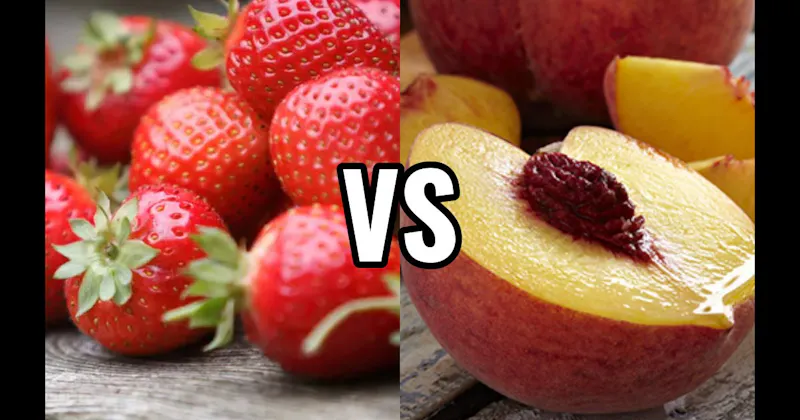 Peach vs. Strawberry