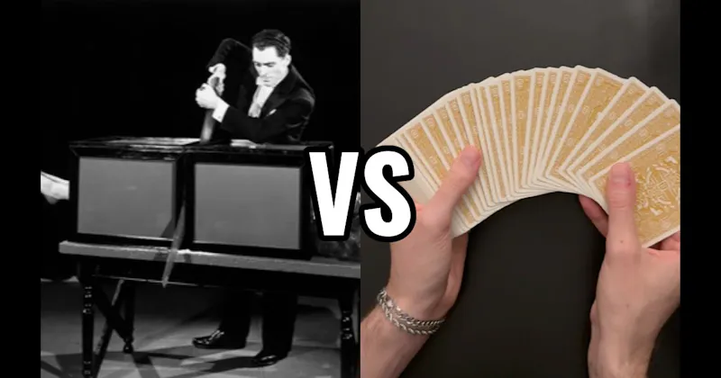 Pick a Card vs. Sawing a Person in Half