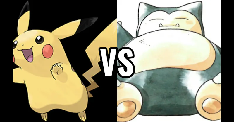Pikachu (Pokémon) vs. Snorlax