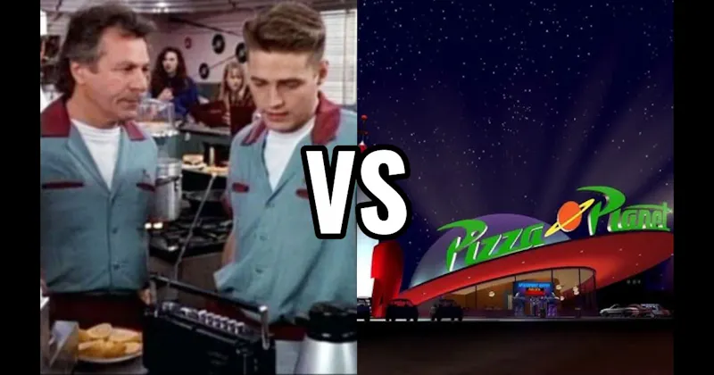 Pizza Planet (Toy Story) vs. The Peach Pit (Beverly Hills 90210)