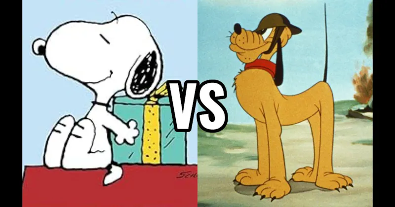Pluto (Disney) vs. Snoopy (Peanuts)