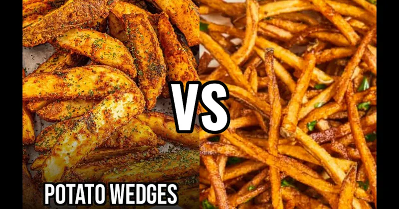 Potato Wedges vs. Shoestring Fries