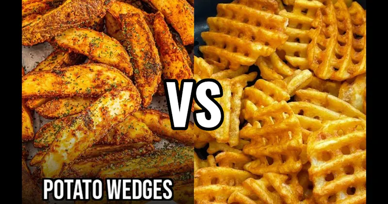Potato Wedges vs. Waffle Fries