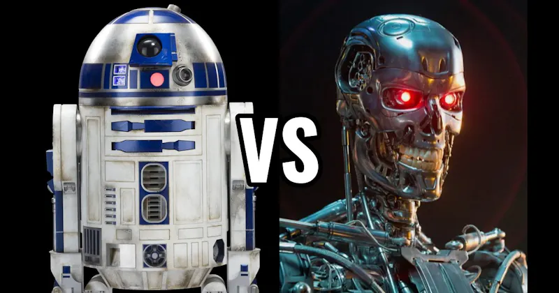R2-D2 (Star Wars) vs. T-800 (The Terminator)