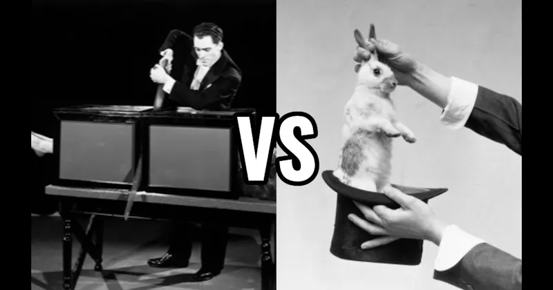 Rabbit in a Hat vs. Sawing a Person in Half