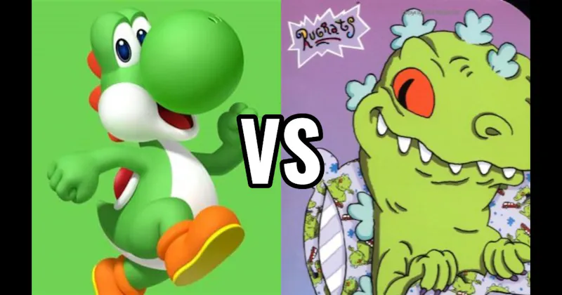 Reptar (Rugrats) vs. Yoshi (Nintendo)