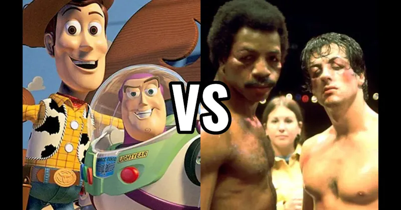 Rocky Balboa & Apollo Creed (Rocky) vs. Woody & Buzz Lightyear (Toy Story)