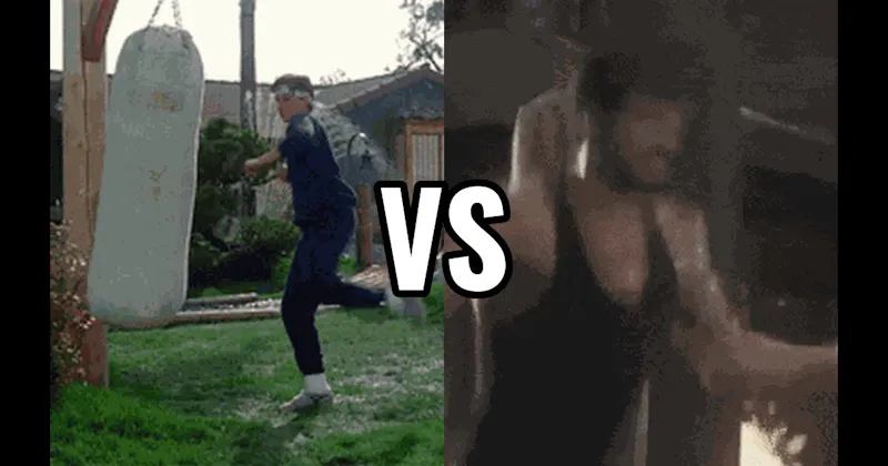 Rocky (Training) vs. The Karate Kid